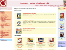 Tablet Screenshot of obchod.detskamisie.cz